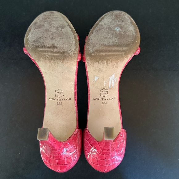 Ann Taylor Stephanie D’Orsay hot pink heels - Picture 3 of 6